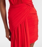Stella McCartney Draped crêpe jersey bustier dress