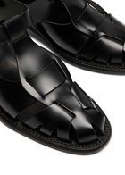 Hereu Pesca 50 Leather Sandals Black
