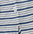 Onia - Shaun Striped Linen-Blend Polo Shirt - White