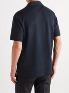 Theory - Coleson Striped Cotton Polo Shirt - Blue