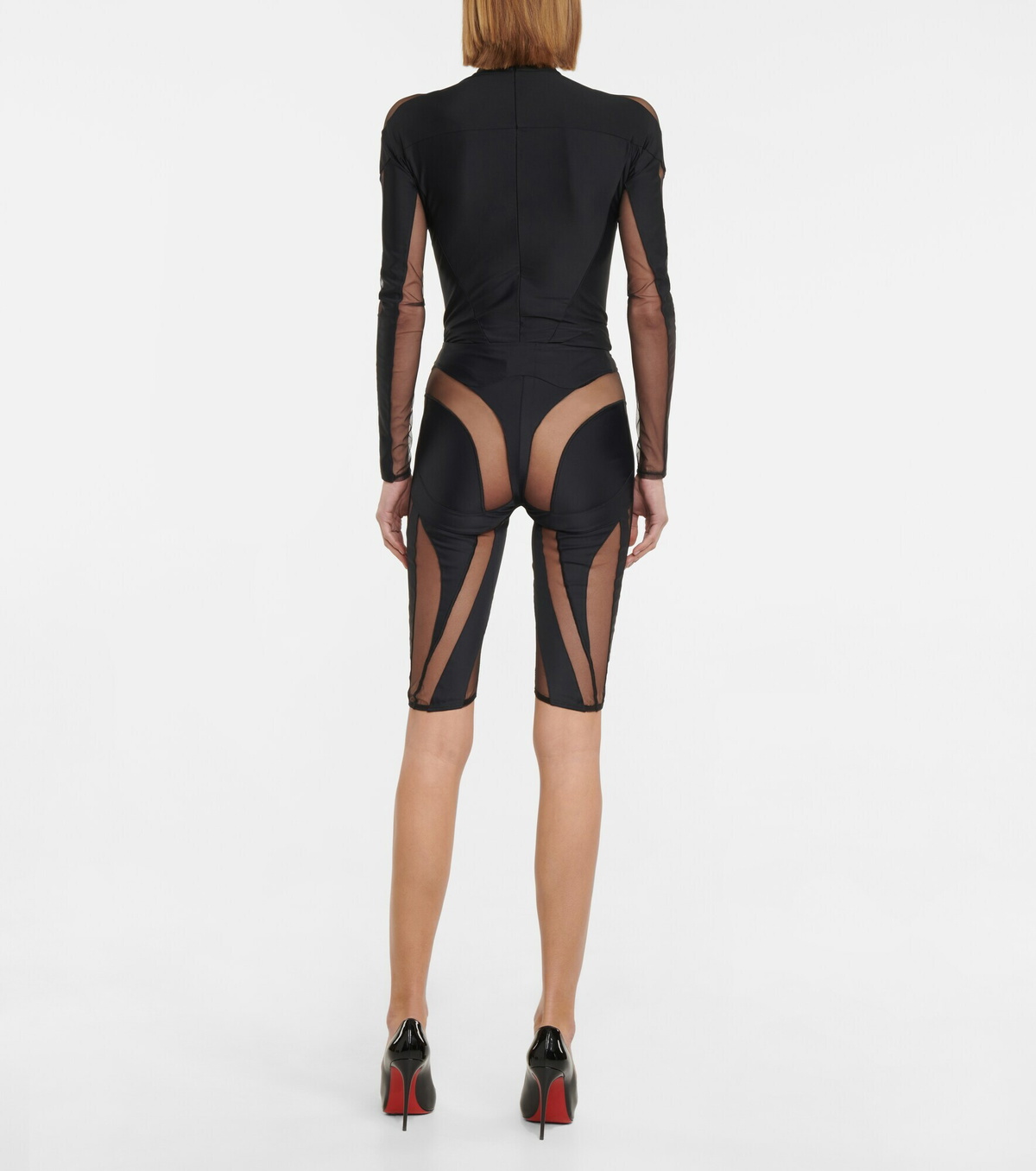 【関税込み】Mugler ブラック パネル ジーンズ P00623855.jpg