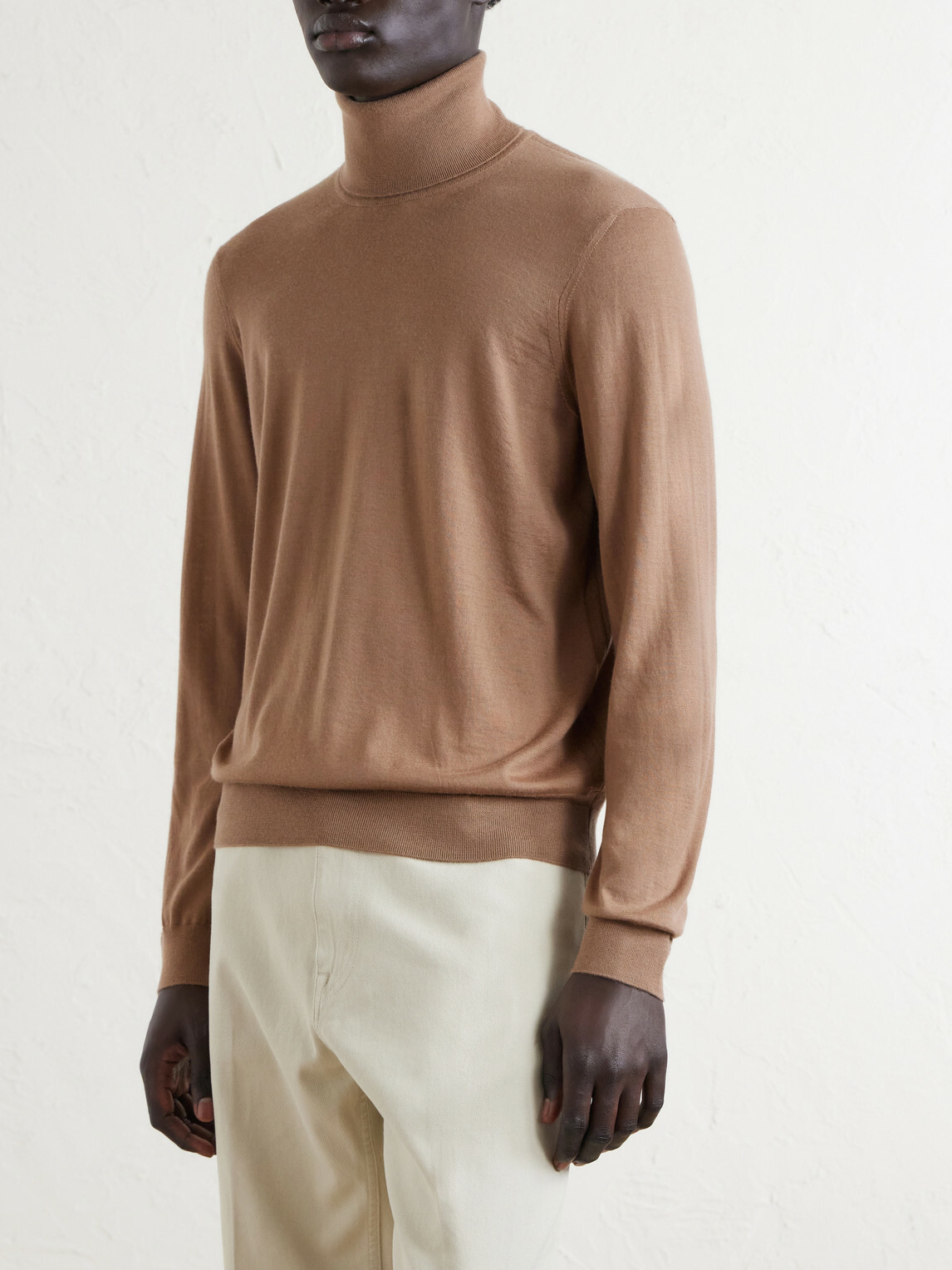 Dunhill - Cashmere Rollneck Sweater - Brown