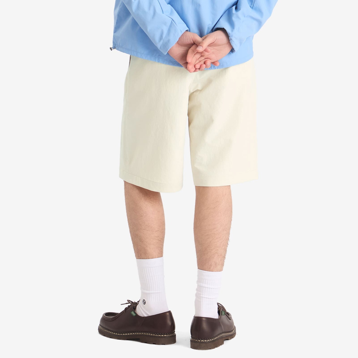 Nanamica Men's Alphadry Double Pleats Shorts in Dry Sand