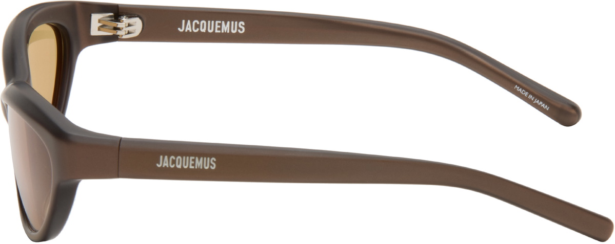 JACQUEMUS Brown 'The Curvo' Sunglasses
