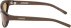 JACQUEMUS Brown 'The Curvo' Sunglasses