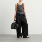 Acne Studios Women's Felle Sweatpants with Boxers in Black/Green