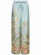 ZIMMERMANN Waverly Printed Silk Relaxed Pants