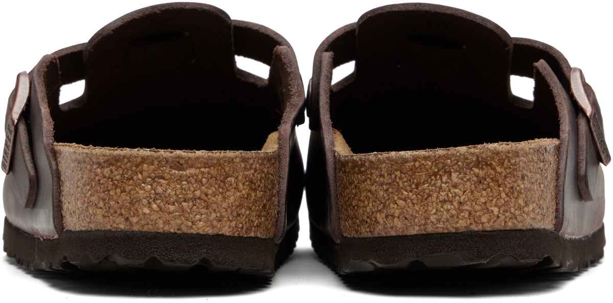 Birkenstock Brown Regular Boston Oiled Leather Slip-on Loafers