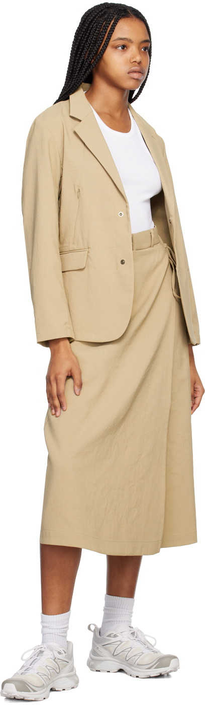 Snow Peak Beige Wrap Trousers