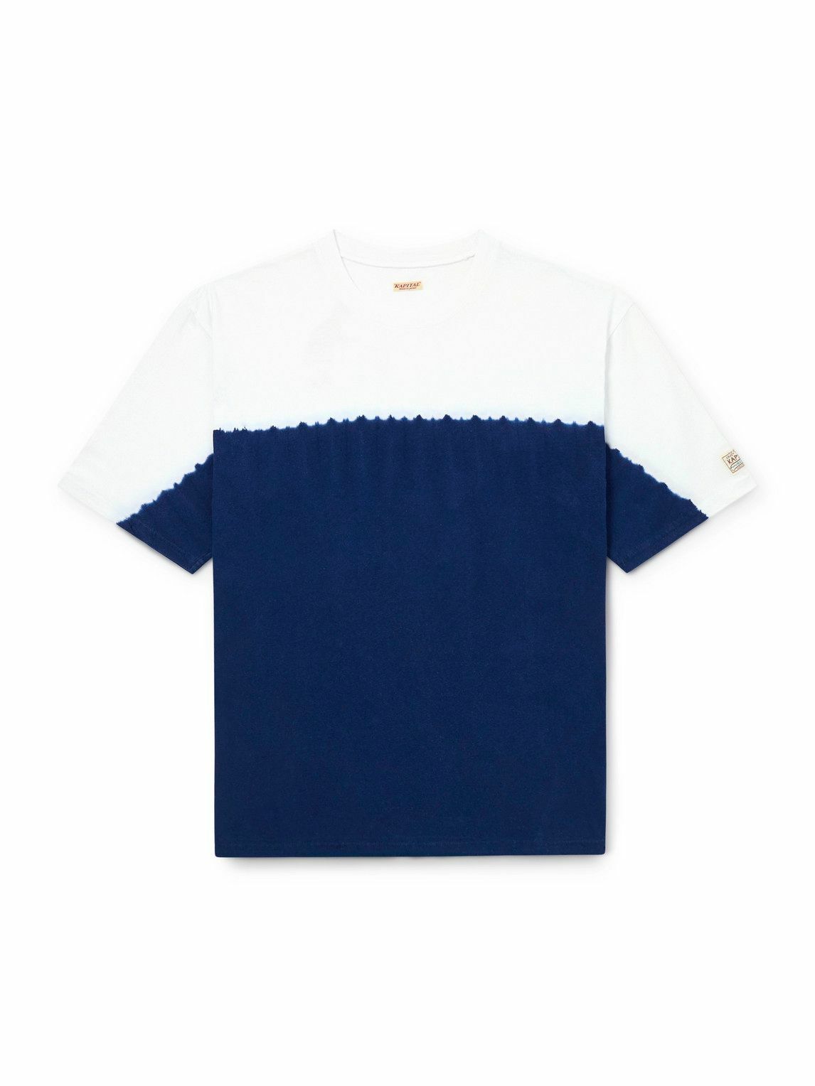 KAPITAL - Ice Fishing Printed Cotton-Jersey T-Shirt - Blue