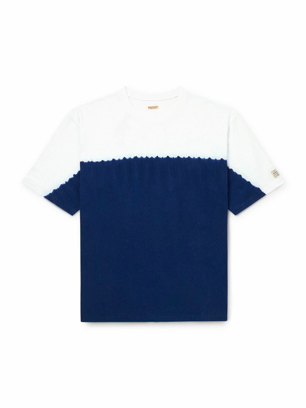 Photo: KAPITAL - Ice Fishing Printed Cotton-Jersey T-Shirt - Blue