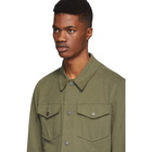 Harris Wharf London Green Overshirt Jacket