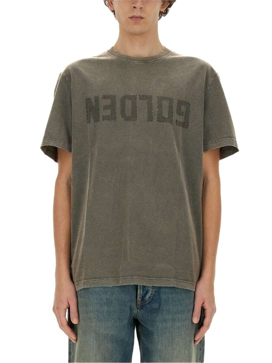 【関税&送料込】Golden Goose Deluxe Brand Black Cotton T-Shi VIP【関税送料無料】希少 Golden Goose T-shirt with logo