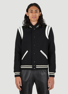 Saint Laurent Teddy Varsity Bomber Jacket