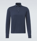 Fedeli Cotton piqué polo shirt