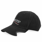 Balenciaga Men's Political Campaign Cap in Black/White