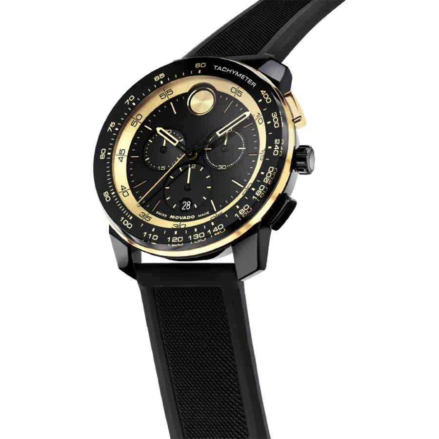 Movado Bold TR90 Chronograph Quartz Black Dial Mens Watch 3601421
