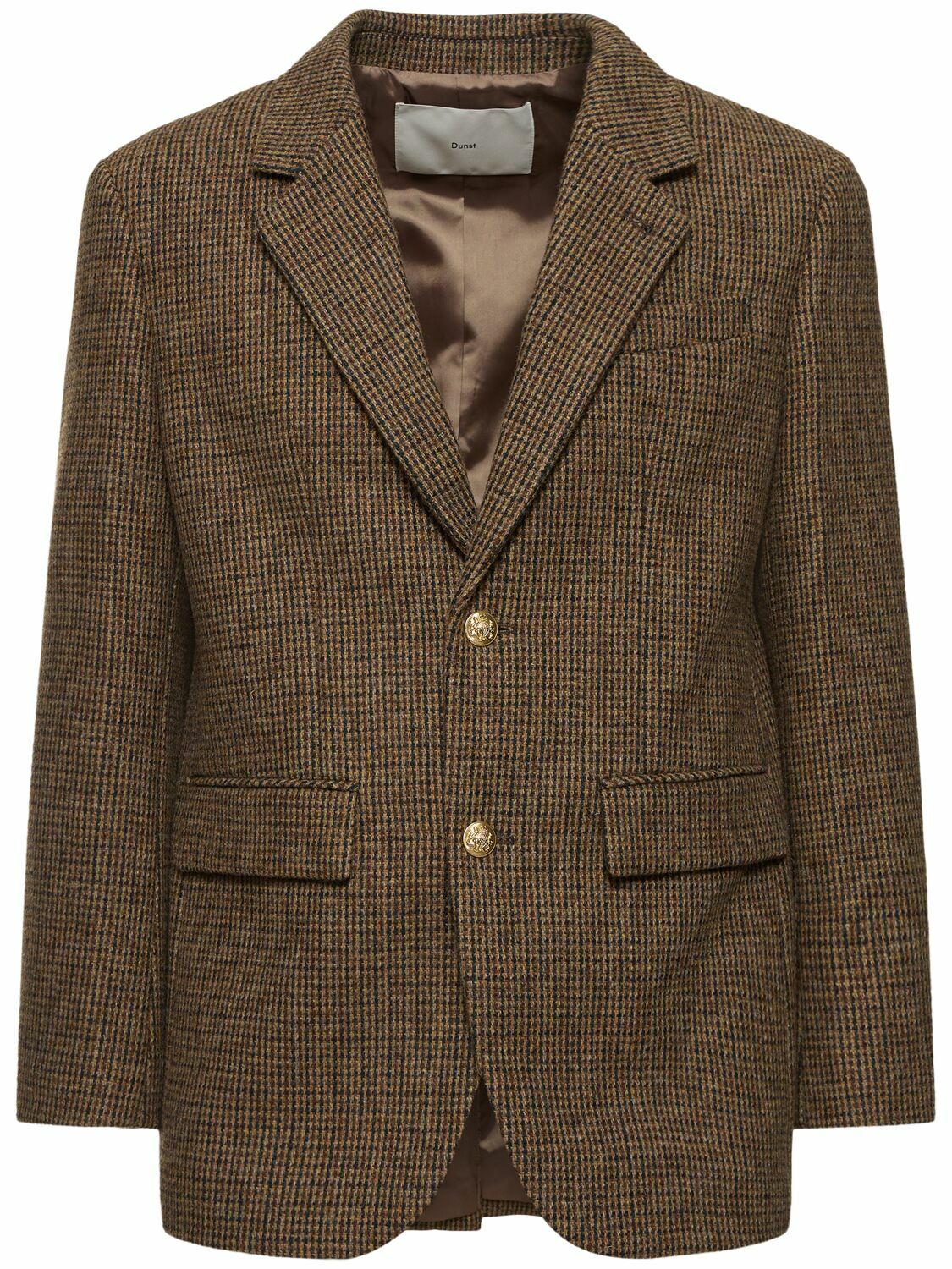 ★Dunst★ UNISEX CLASSIC 3 BUTTON WOOL BLAZER CAMEL_UDJA4C10 DUNST Unisex Classic Wool Blend Blazer Dunst