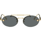 Versace Gold Medusa Sunglasses
