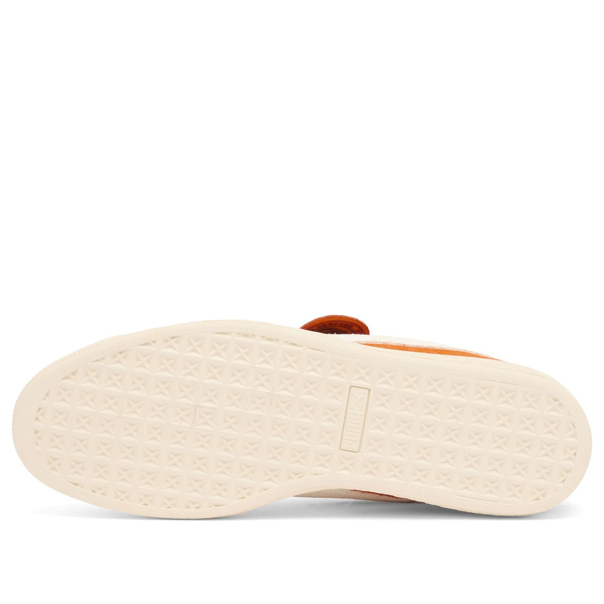 Puma Men's Suede Charles F. Stead Sneaker in Orange/White