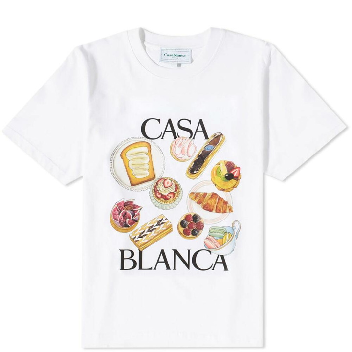 Photo: Casablanca Men's In Flight Pastries T-Shirt in White