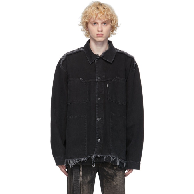 Photo: Ottolinger Black Denim Oversized Jacket