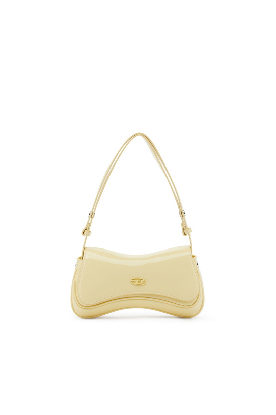 Photo: Diesel Play-Clutch in glossy PU - Clutches Womens in Yellow