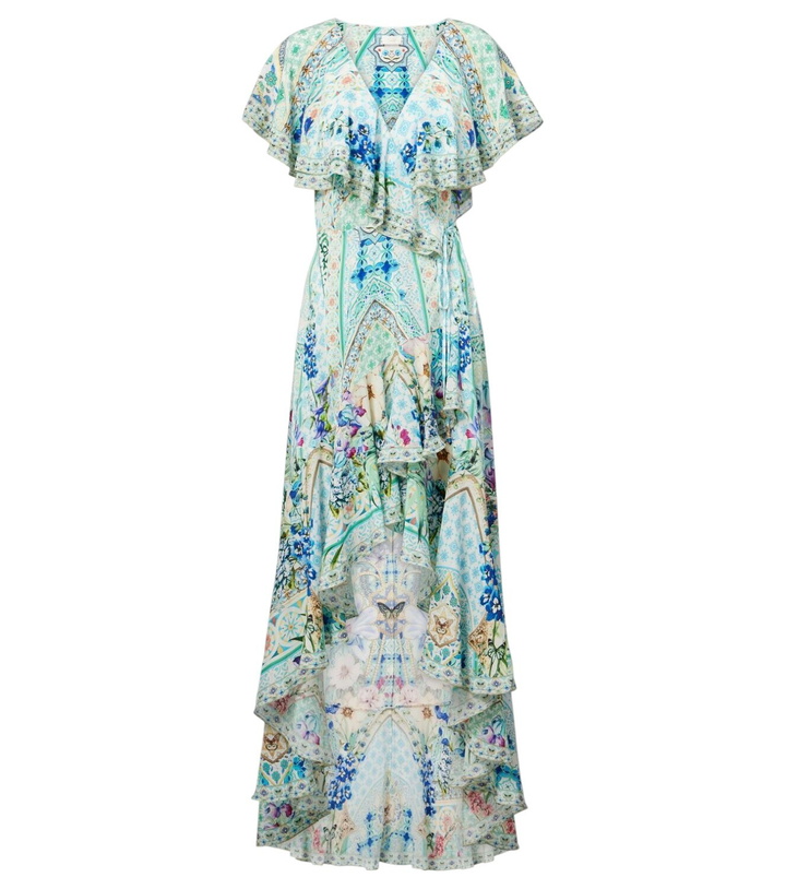 Photo: Camilla Crystal-embellished silk wrap dress