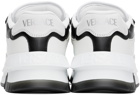 Versace White & Black Odissea Sneakers