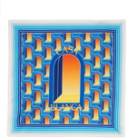 Casablanca Blue 'L'arche de Nuit' Small Scarf
