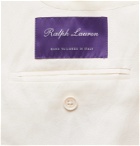 Ralph Lauren Purple Label - Double-Breasted Silk and Linen-Blend Tuxedo Jacket - Neutrals