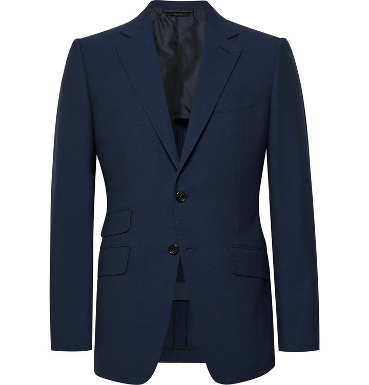 Photo: TOM FORD - Navy O'Connor Slim-Fit Wool Suit Jacket - Men - Navy