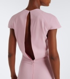 Jil Sander Open-back virgin wool gown