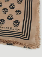 Skull Biker Scarf in Beige