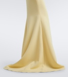 Safiyaa Ivon draped crêpe gown