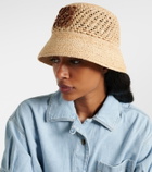 Loewe Anagram raffia bucket hat