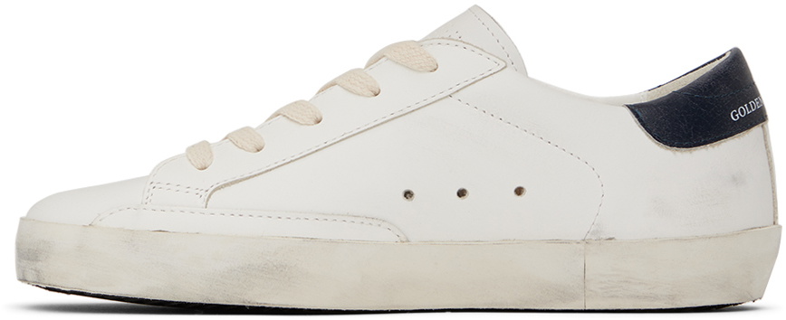 Golden Goose Kids White Super-Star Signature Vintage Leather