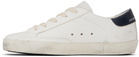 Golden Goose Kids White Super-Star Signature Vintage Leather Sneakers