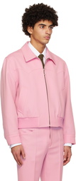 Ernest W. Baker Pink Western Harrington Jacket