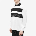 1017 ALYX 9SM Men's Rugby Shirt in White/Black