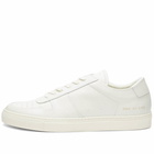 Common Projects Men's Bball Low Bumpy Sneakers in White