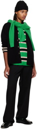 Guest In Residence Black & Green Striped Sweater