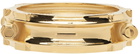 IN GOLD WE TRUST PARIS Gold Piston Cuff Bracelet