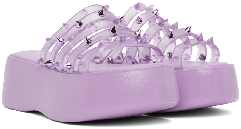 Jean Paul Gaultier Purple Melissa Edition 'The Becky Punk Love' Slides