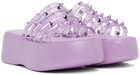Jean Paul Gaultier Purple Melissa Edition 'The Becky Punk Love' Slides