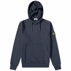 Stone Island Men's Garment Dyed Popover Hoody in Navy