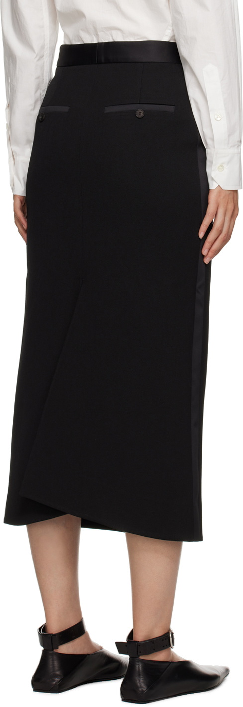 Recto Black Tailored Maxi Skirt Recto