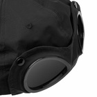 C.P. Company Men's Logo Goggle Cap in Black