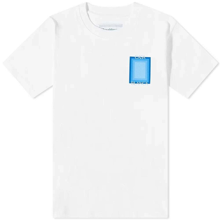 Photo: Casablanca Men's Logo Degrade T-Shirt in White