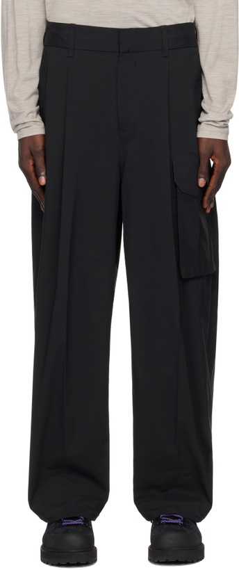 Photo: Descente ALLTERRAIN Black Primeflex Wide Cargo Pants